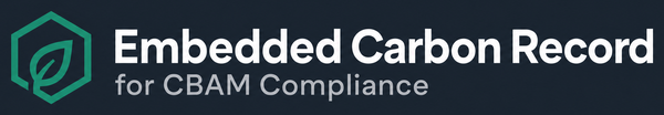 Embedded Carbon Record for CBAM Compliance
